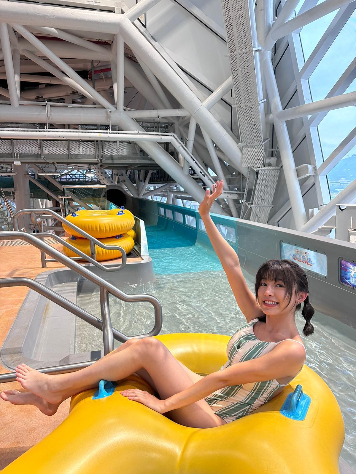 馬來西亞女神Miko Wong黃潔琪有翻版林明禎」、「大馬郭雪芙」之名(大馬女神Miko遊澳門劇照)