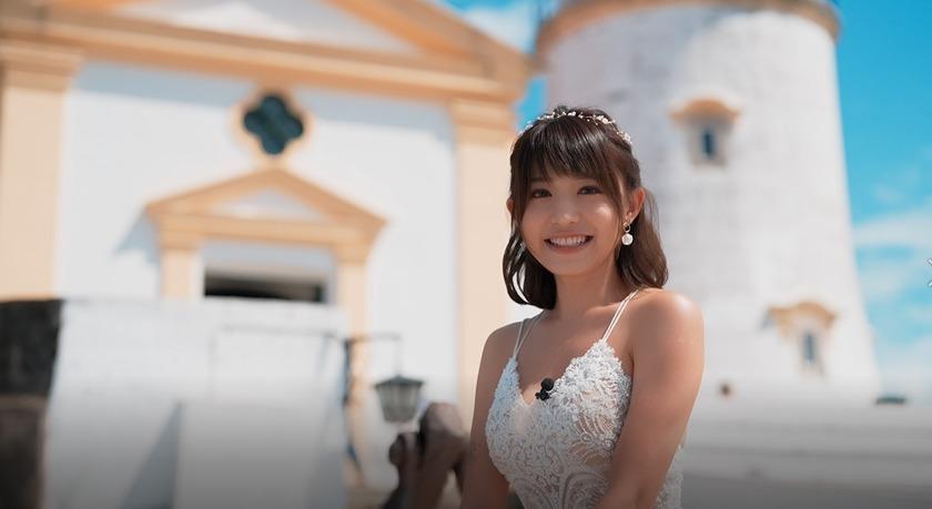 馬來西亞女神Miko Wong黃潔琪有翻版林明禎」、「大馬郭雪芙」之名(大馬女神Miko遊澳門劇照)