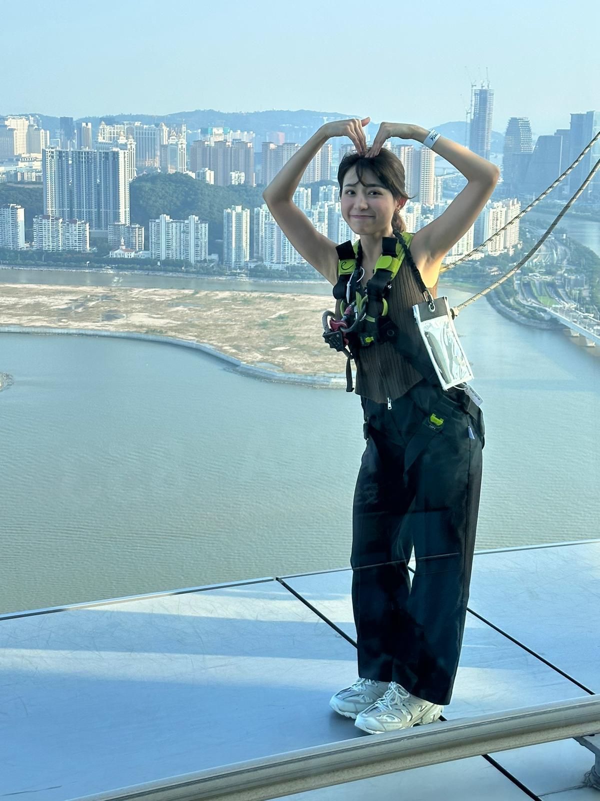 馬來西亞女神Miko Wong黃潔琪有翻版林明禎」、「大馬郭雪芙」之名(大馬女神Miko遊澳門劇照)