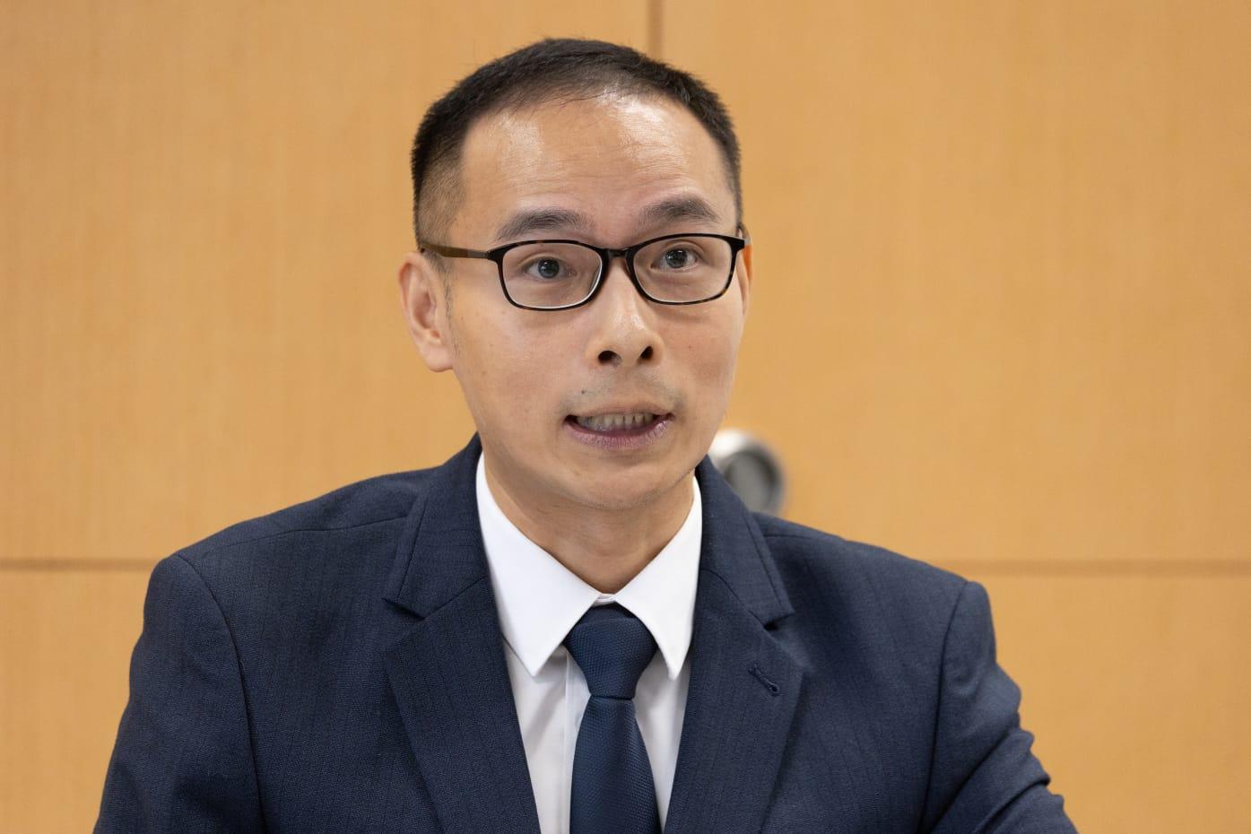 教育局簡介小學科學科及人文科課程框架,圖為李建寰。(蘇文傑攝)