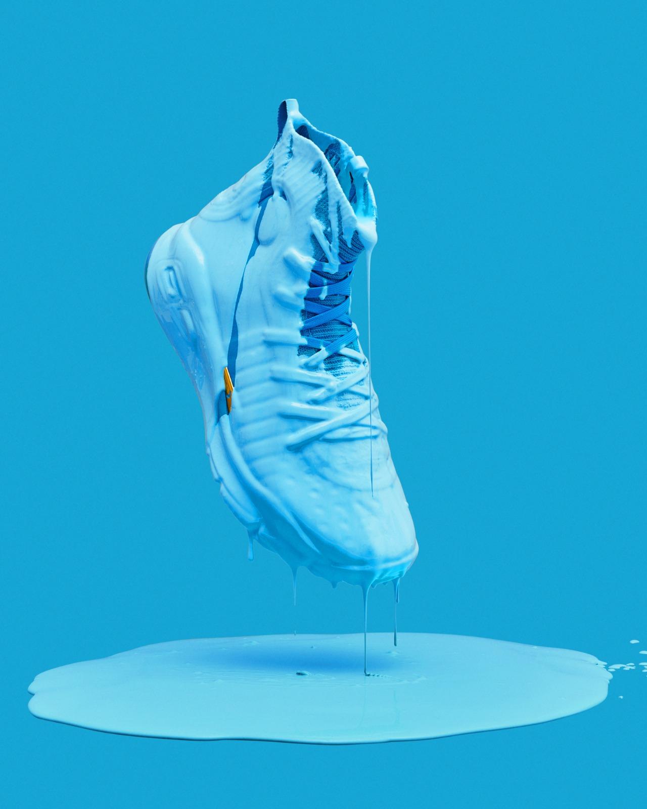 籃球鞋|Under Armour Curry 4 Retro 「Flooded」襪套式針織鞋領搭配 TPU 材質強化支撐