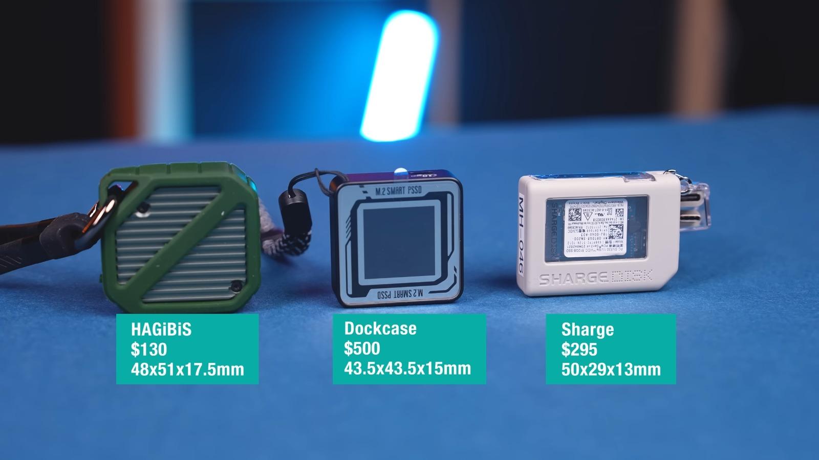 SSD外置盒實測|Dockcase Sharge 和 HAGiBiS 3個不同的品牌價錢由最便宜的$130 到最貴的$500