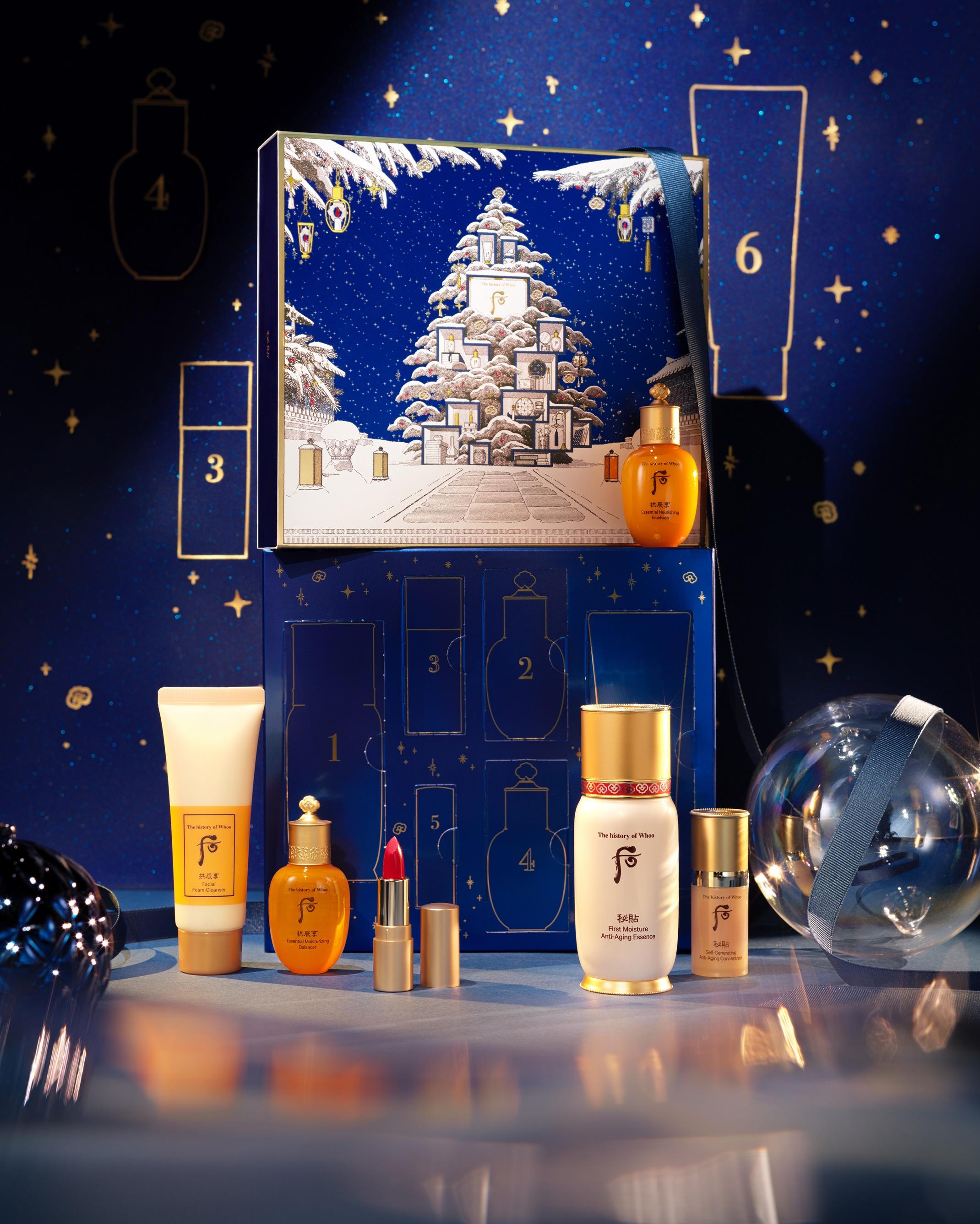 聖誕倒數月曆2023|The history of Whoo 后 秘貼 循環精華冬夜星空倒數月曆 $350(總值$834)
