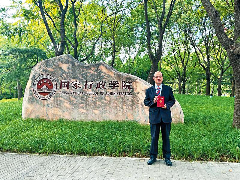 袁滙林認為研習班除加深他對國家的認識外,亦提升自己服務社會的使命感。(《警聲》圖片)