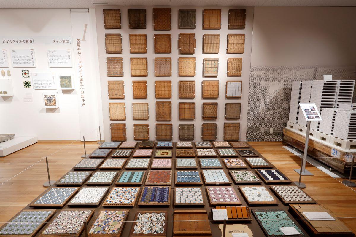 岐阜景點04| 磁磚美術館館館內介紹了多治見市笠原町成為日本最大馬賽克磚生產地的源由,亦展出不同年代的各式馬賽克磚設計。(圖片來源:來去岐阜)