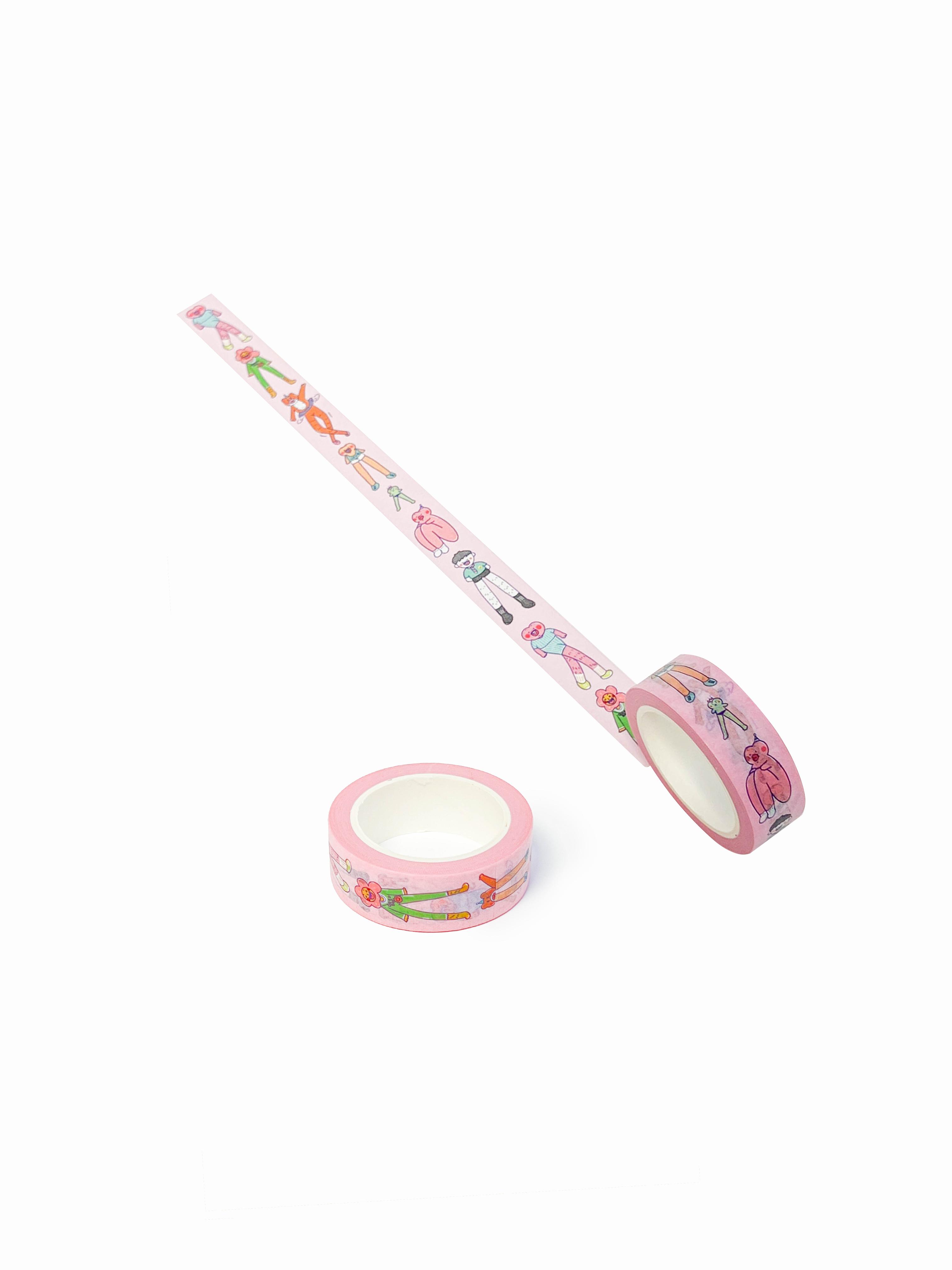 長腿協會紙膠帶|紙膠帶印有一眾可愛長腿人物,不知道是長腿還是紙膠帶較長呢?|售價:HKD 50