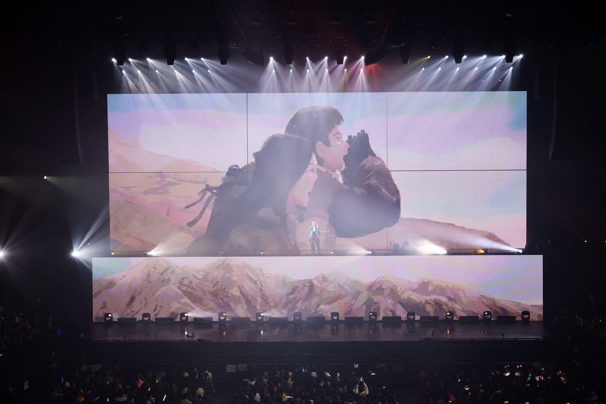 今次演唱會,更特別製作了《如果可以再見你》MV的動畫版