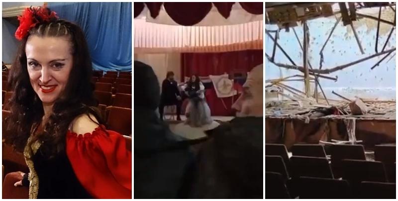 烏克蘭局勢|俄女演員佔領區勞軍 台上遇烏軍「海馬斯」轟炸陪葬(有片)