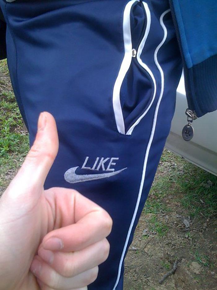 Nike變成Like。(互聯網)