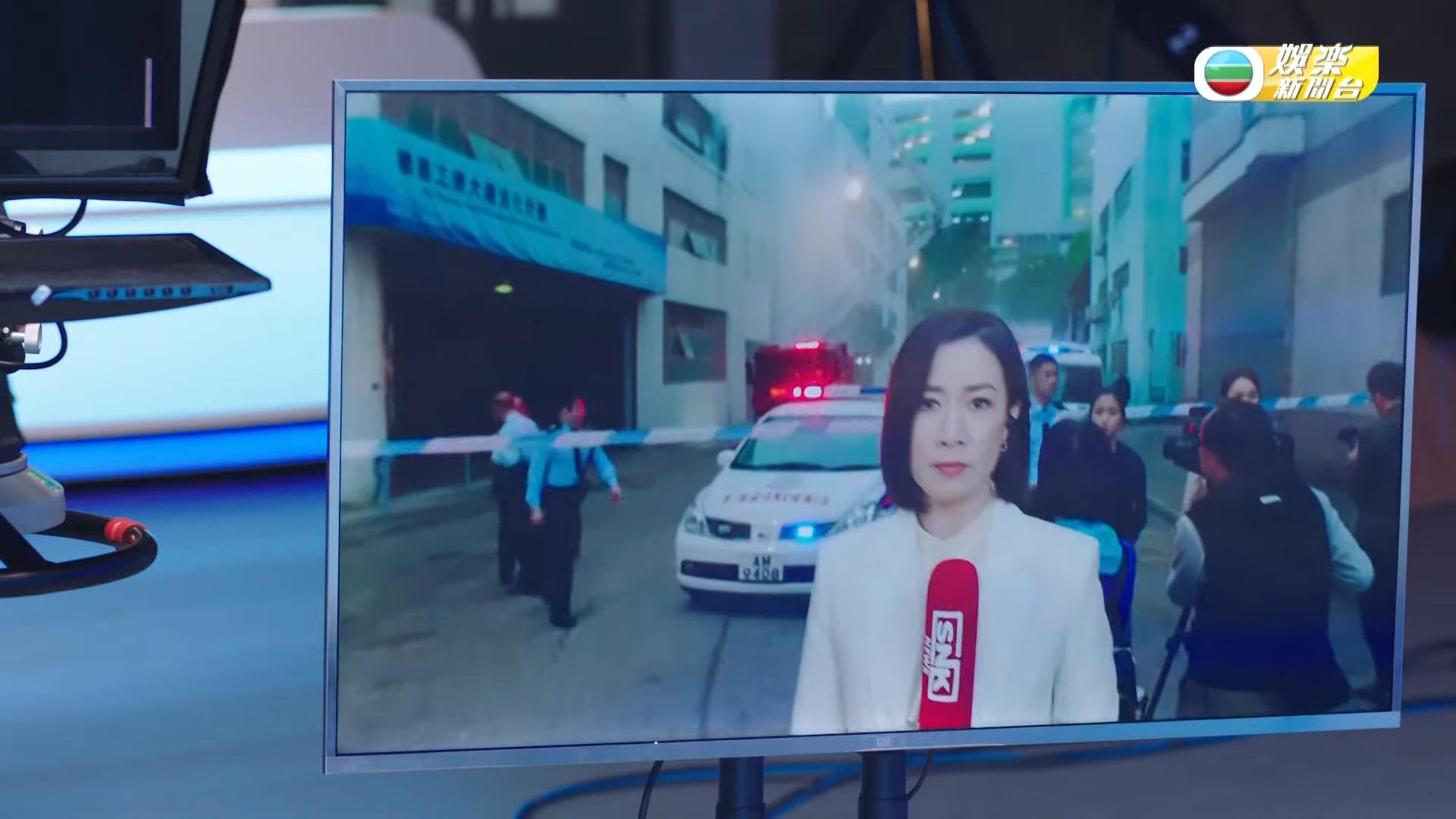 佘詩曼最難忘在《新聞女王》現場直擊報新聞的戲分。