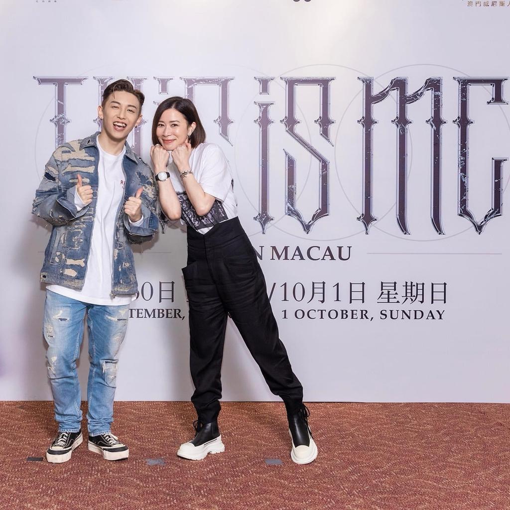 阿佘原來是「賦二代」,早前更往澳門看對方演唱會和合照。