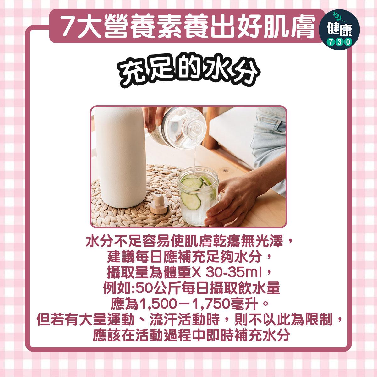 7大營養素養出好肌膚 美麗由內而外調整