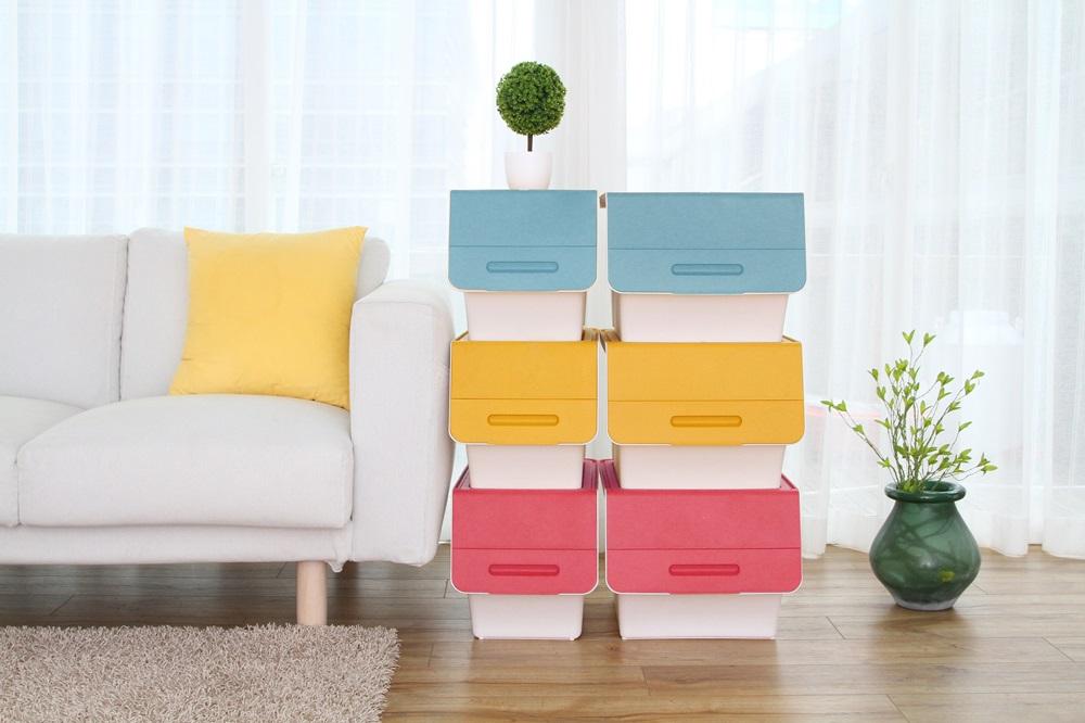 塑膠儲物箱 (大/細) 285W x 455D x 310Hmm/ 380W x 455D x 310Hmm 紅色/黃色/藍色|原價:$99.9/件起 特價:$79.9/件起