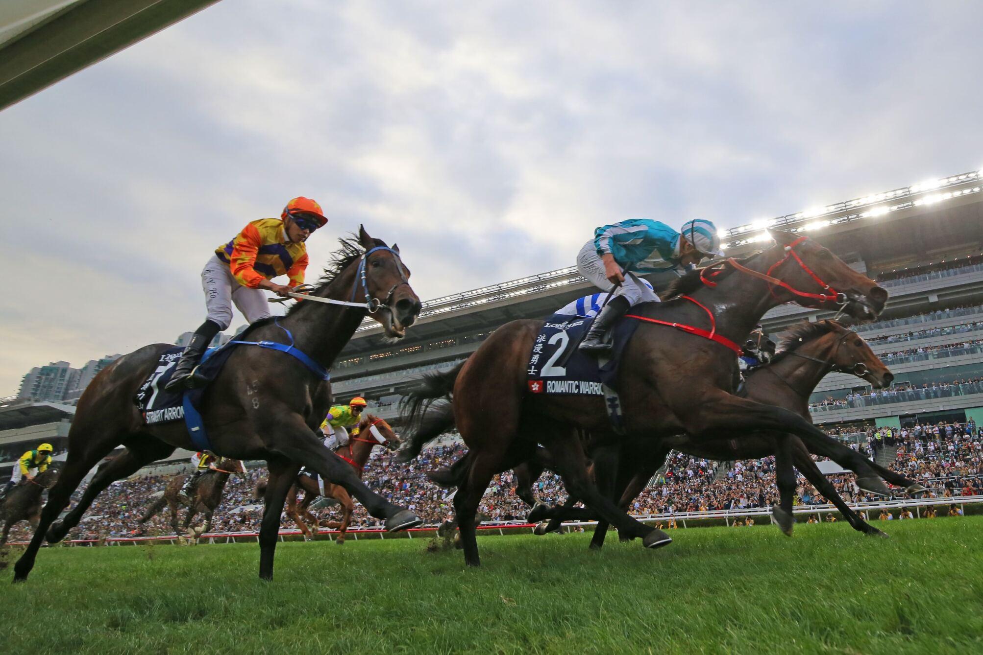 壓軸上演的國際賽浪琴香港盃,由今年10月曾揚威澳洲覺士盾的「浪漫勇士」奪冠。