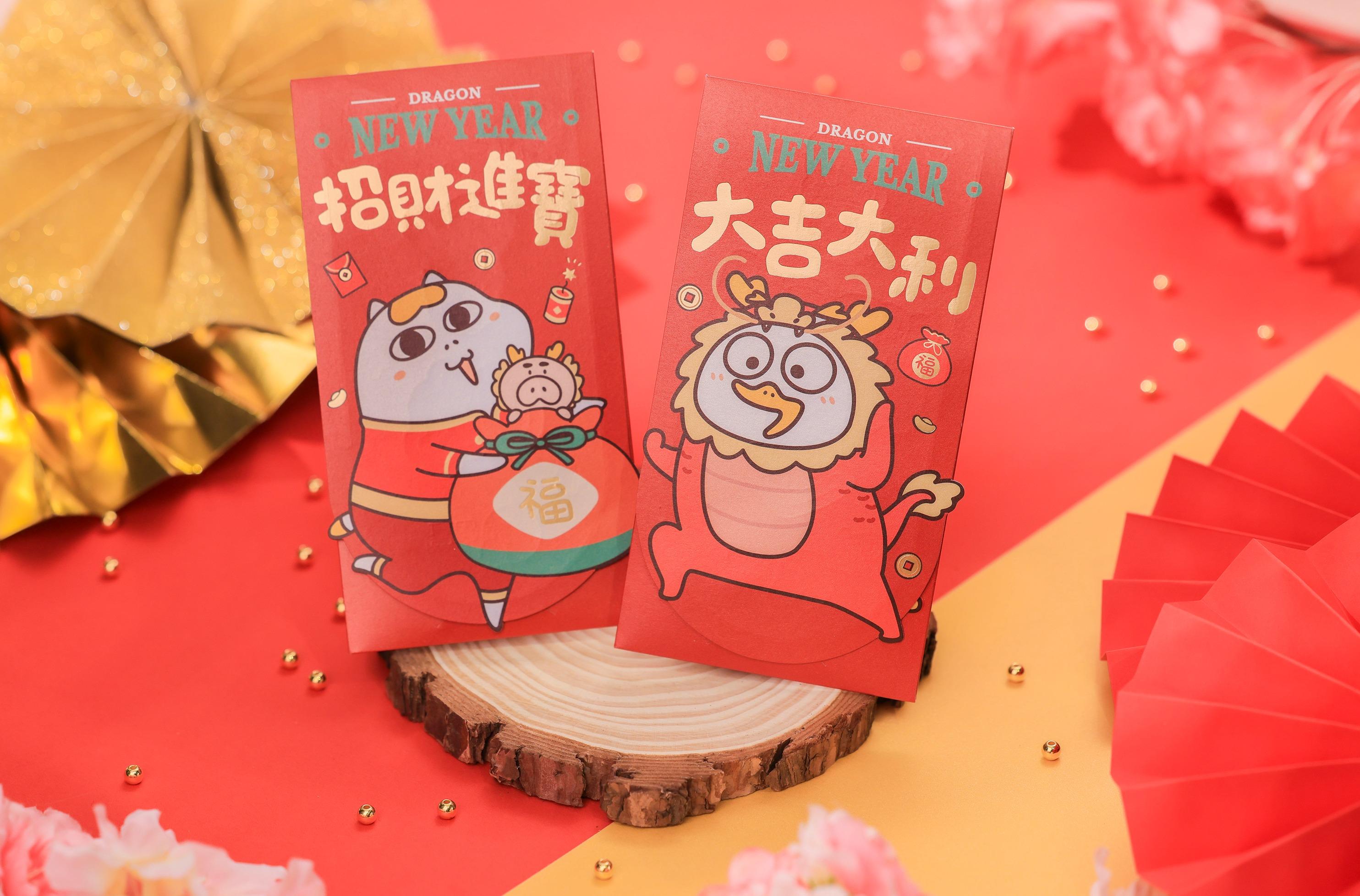 龍年商場利是封合集|置富Malls 小劉鴨大「DUCK」大利利是封