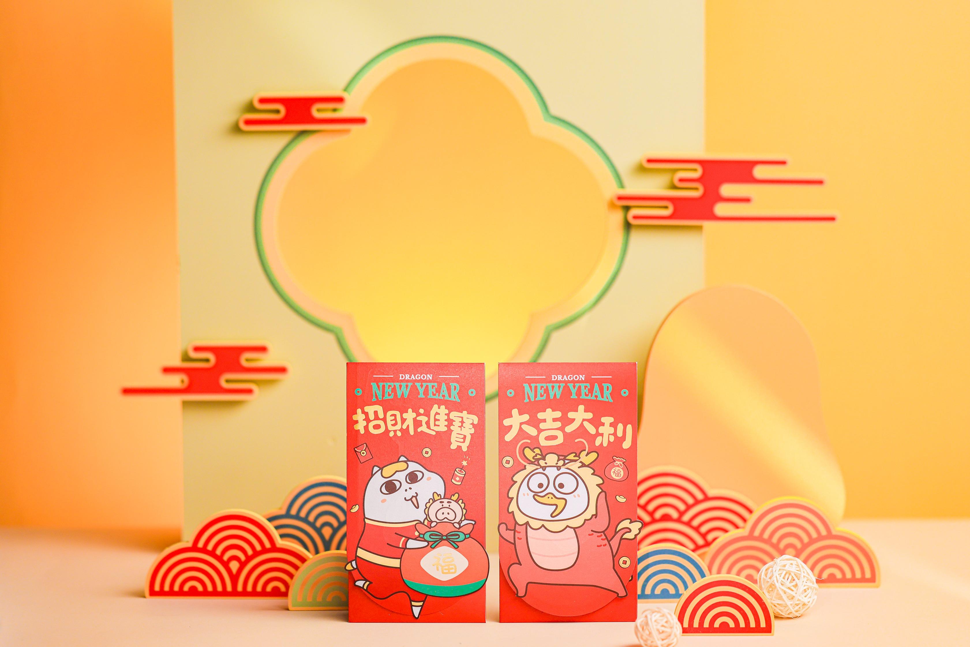 龍年商場利是封合集|置富Malls 小劉鴨大「DUCK」大利利是封