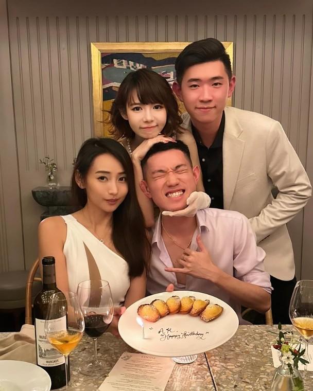 林明禎近日帶家姐和兩名弟弟出席香港活動,此行更替細佬慶祝生日。