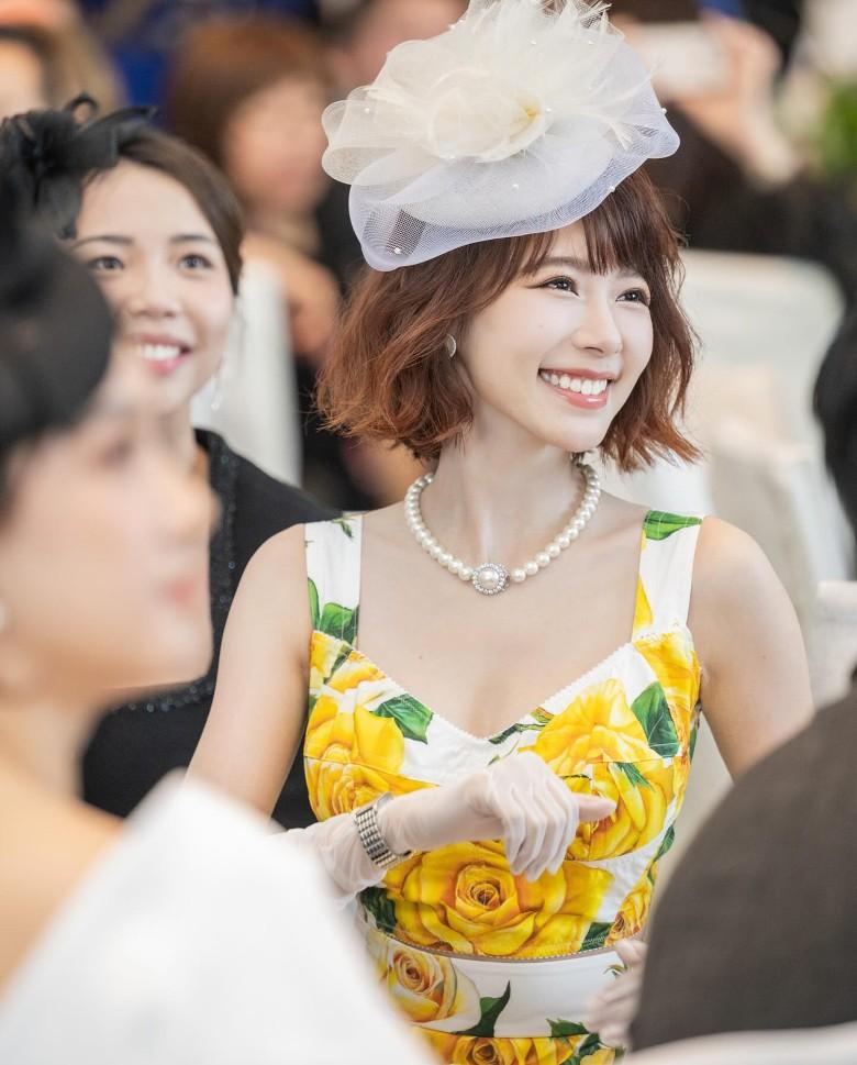 林明禎近日出席沙田馬場活動。