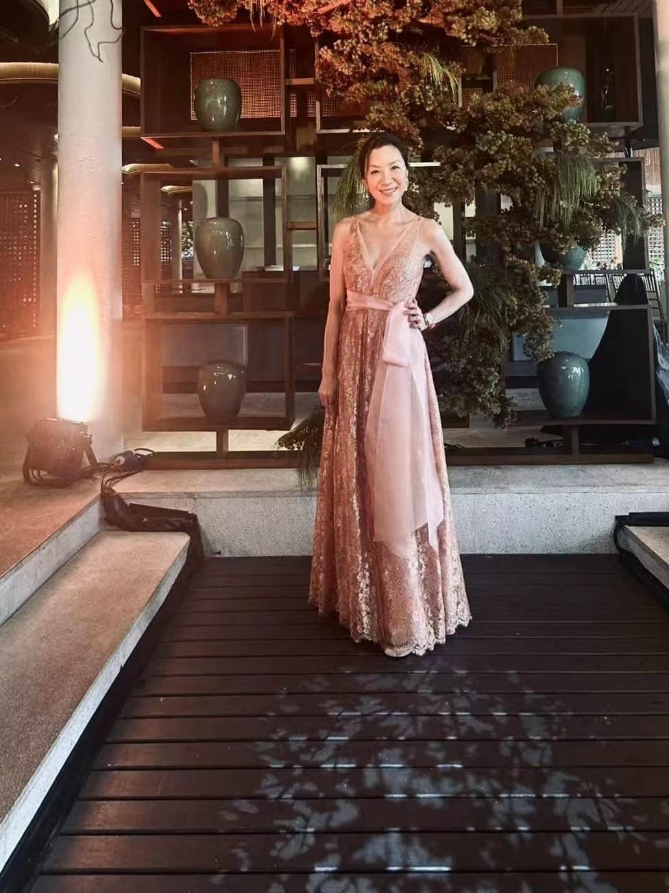 楊紫瓊與老公於馬來西亞辦海島婚宴。