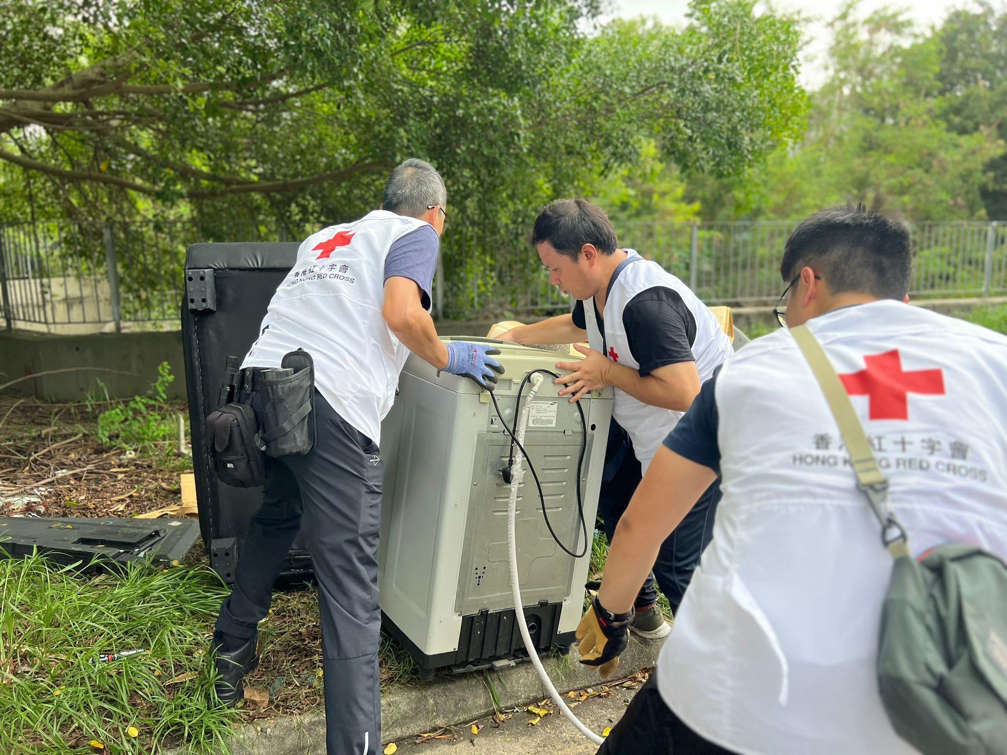 紅十字會支援今年本港世紀暴雨