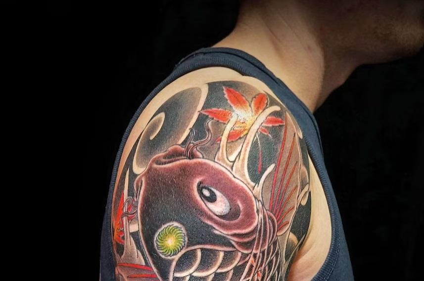 日本紋身圖案。(互聯網)
