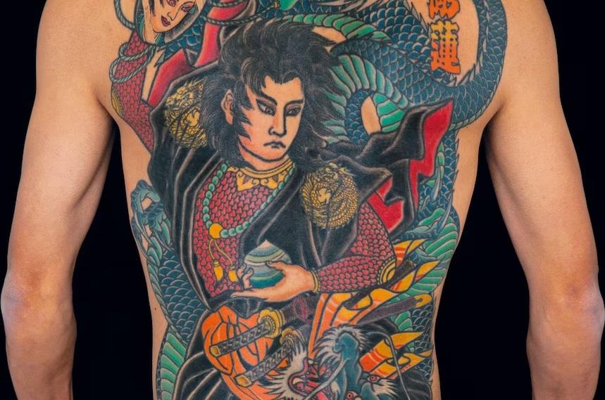 日本紋身圖案。(互聯網)