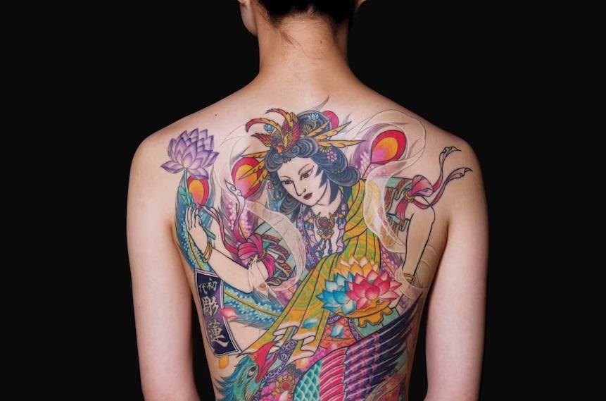 日本紋身圖案。(互聯網)
