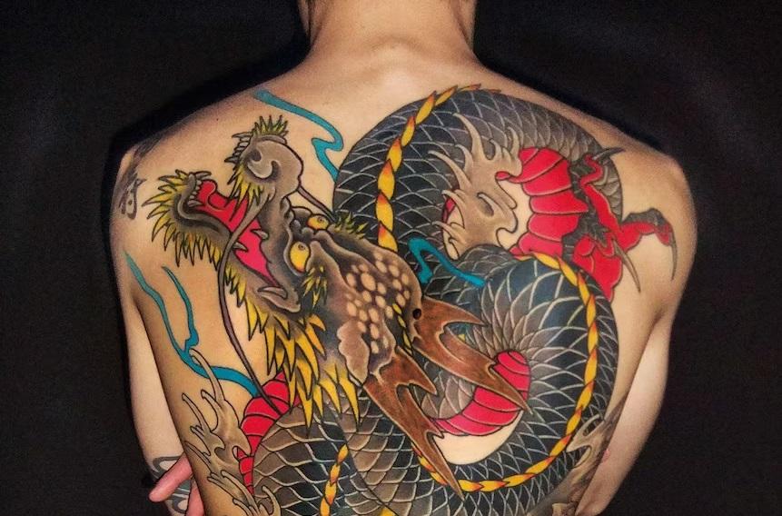 日本紋身圖案。(互聯網)