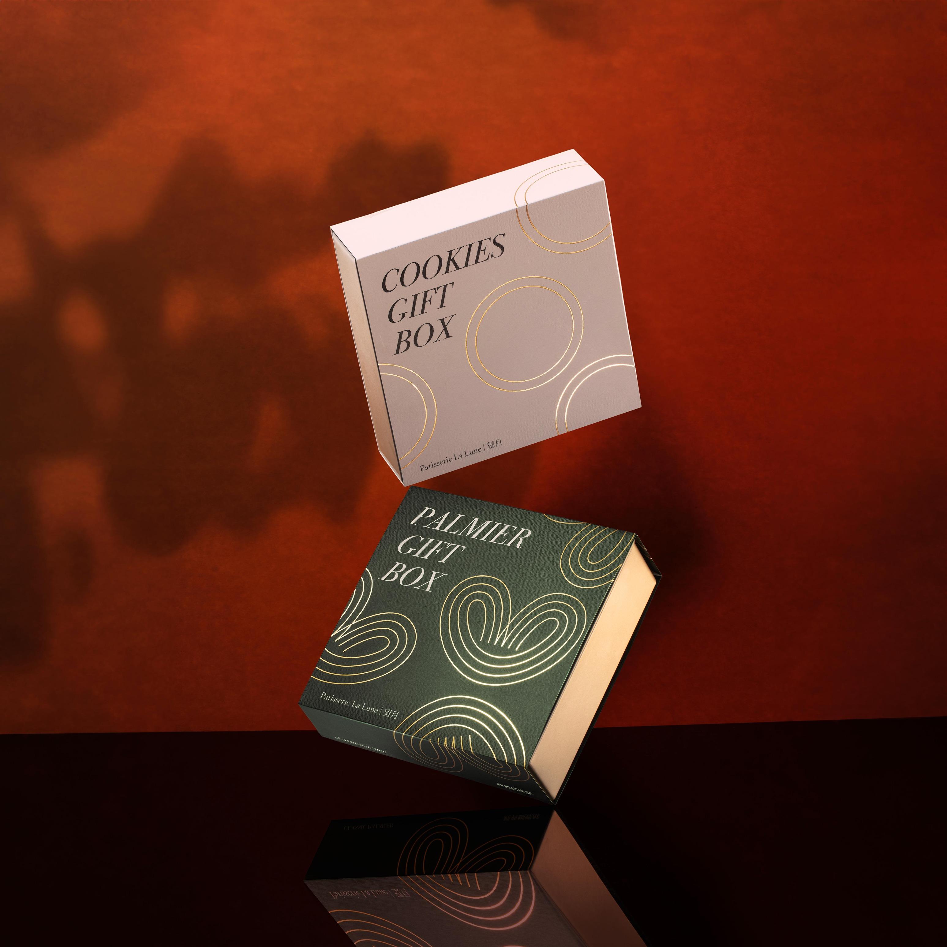 經典蝴蝶酥禮盒套裝(24件)預售早鳥價$148、零售價$178 精選曲奇禮盒(18件)預售早鳥價$128、零售價$158