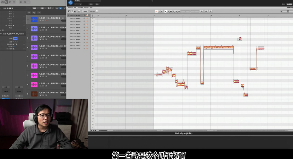 博主「麥田農夫」選取了粉絲在11月16日上海演唱會現場拍攝的12首歌曲,提取人聲透過軟件進行分析,質疑12首歌有5首是咪嘴假唱。