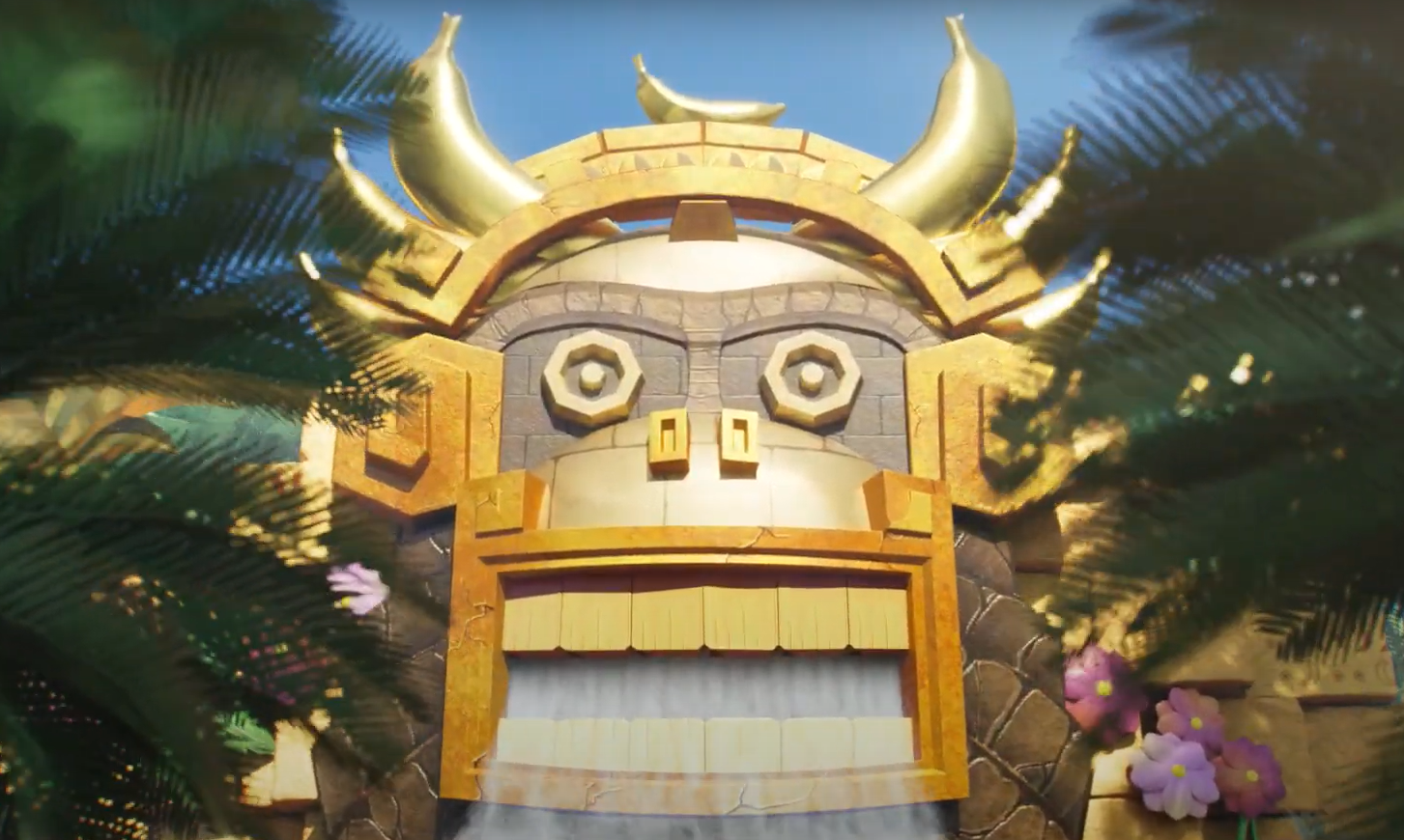 新園區有大金剛的神殿。(影片截圖)