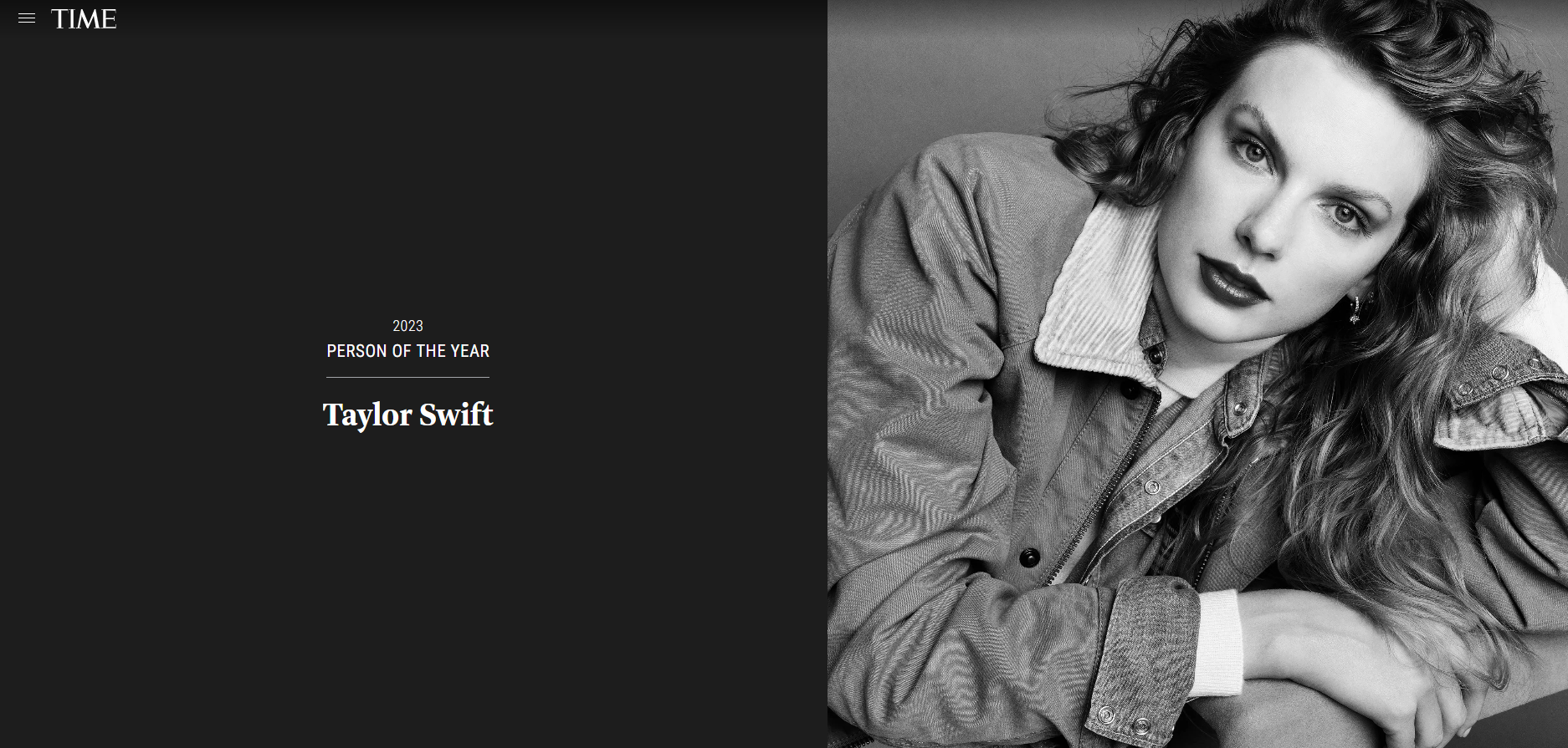 《時代》公布年度風雲人物為Taylor Swift。(互聯網)