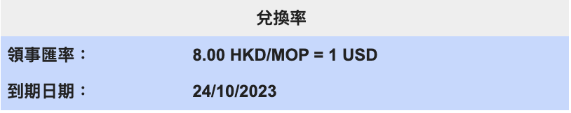 美國簽證申請,10月時兌換率