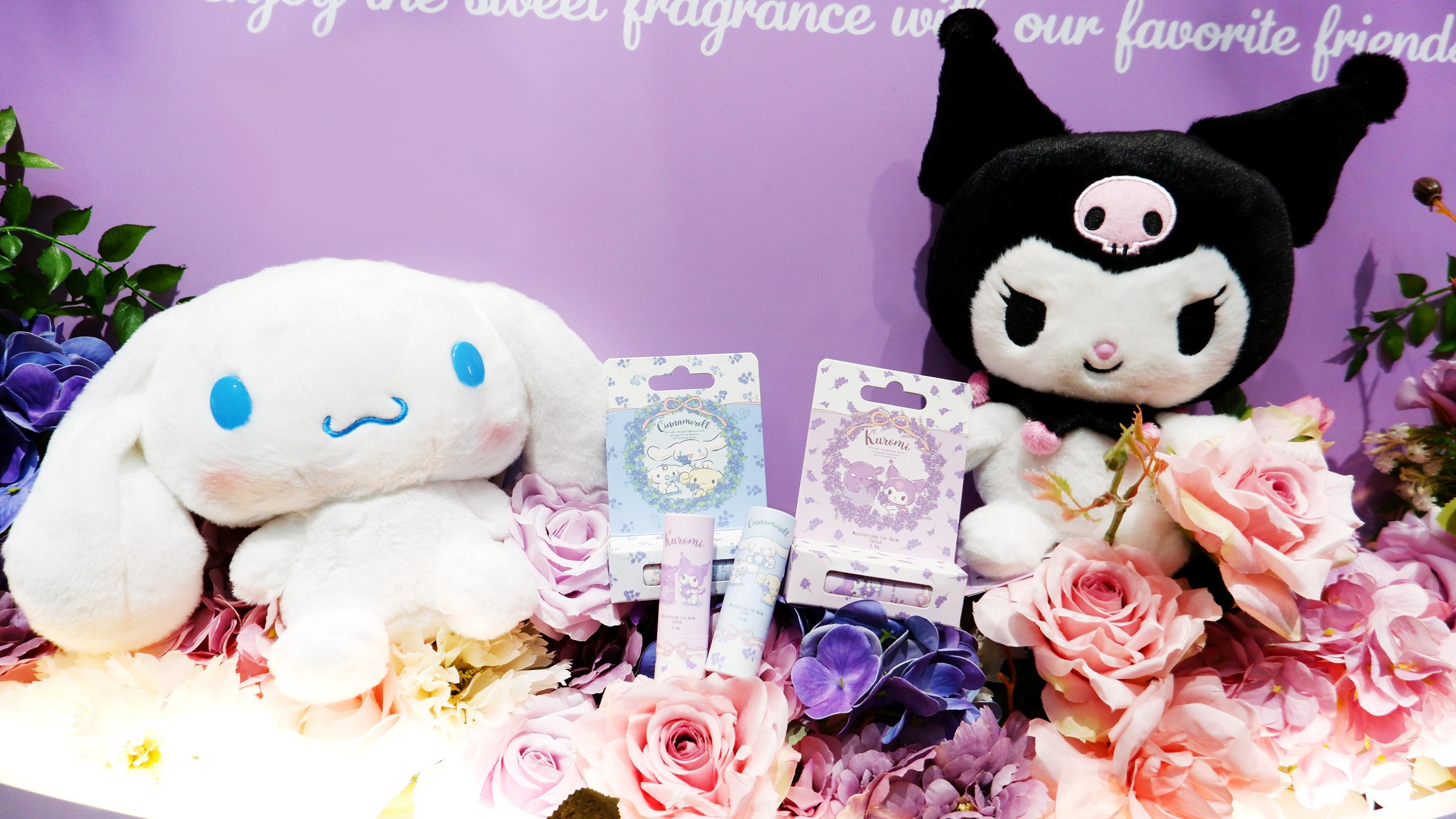 限定店有多款獨家Kuromi及Cinnamoroll保濕護手霜及潤唇膏、收納袋、毛公仔及日常用品。