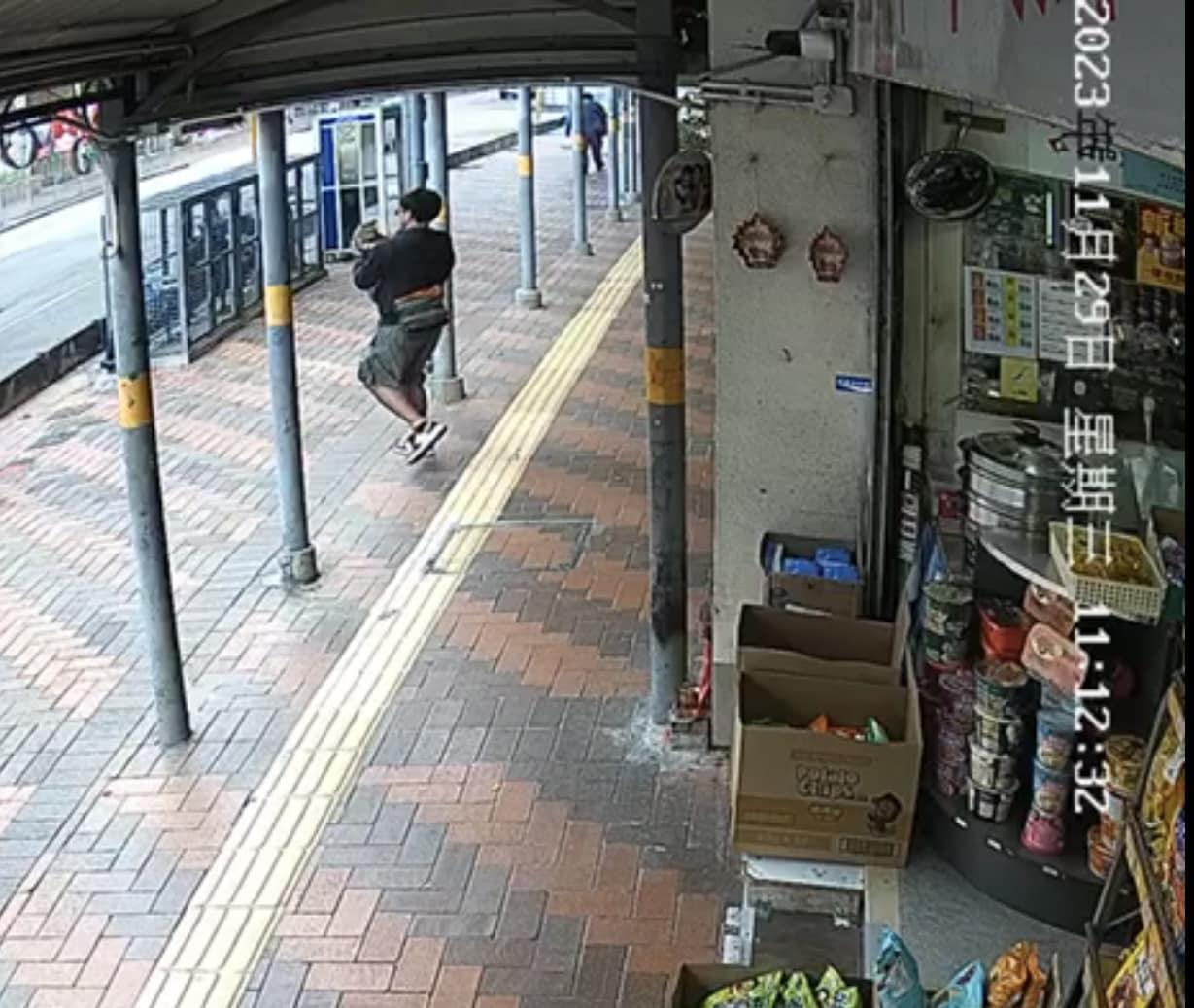 樂樂於早上約11時,遭一名陌生男子偷去。(荃灣友@FB)