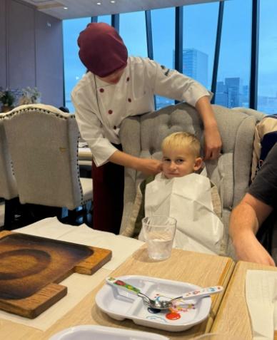 Michael Rutherford的5歲兒子。(IG)