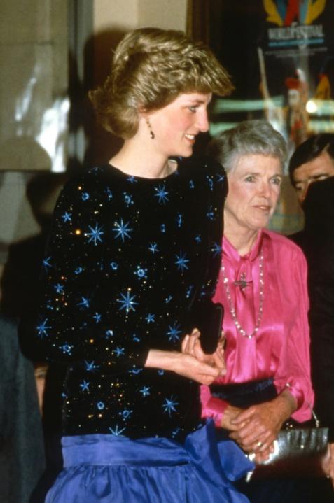 戴安娜曾於1985年訪問意大利時穿著。(X)