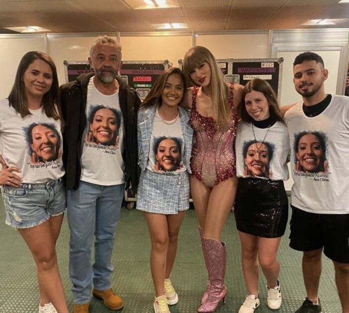 Taylor Swift親自邀請Ana Benevides的家屬前往觀賞她在巴西的壓軸一場演唱會。(X)