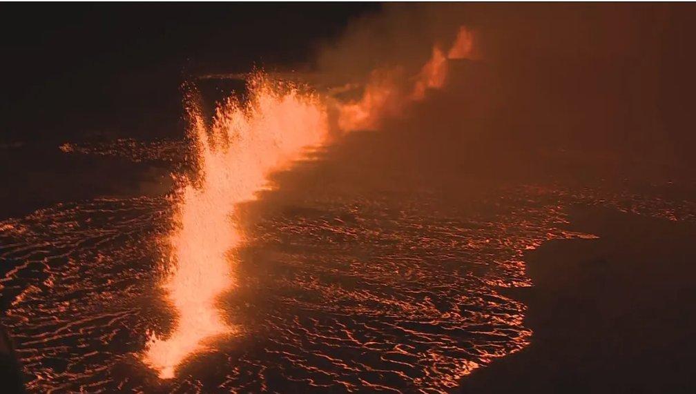 冰島火山噴發畫面曝光 4000居民已撤離(有片) (AP)