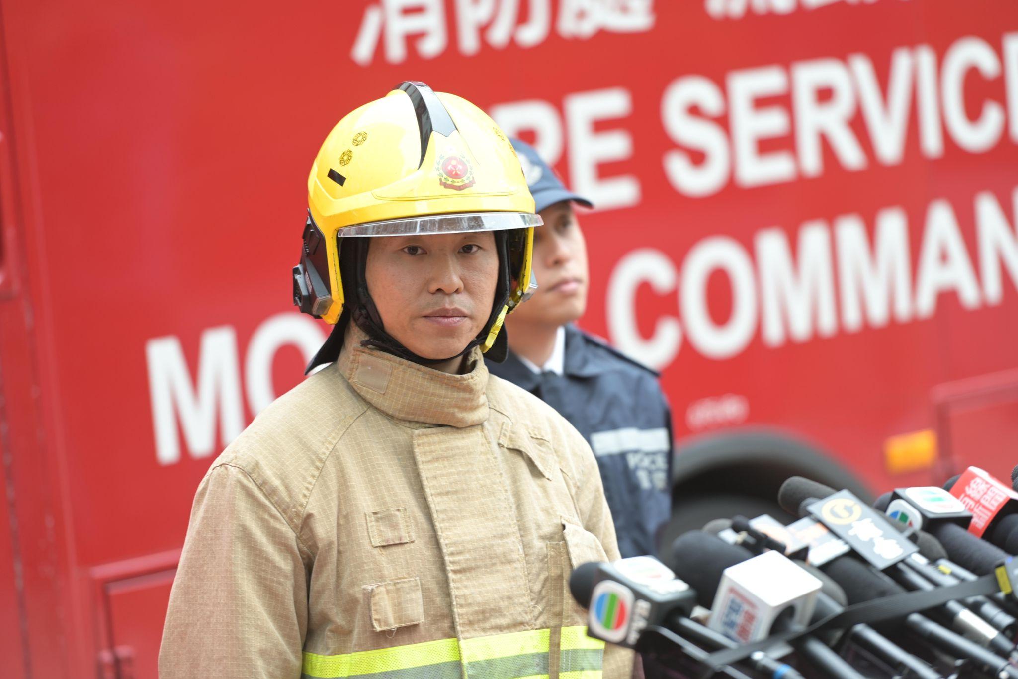 消防處高級消防隊長蔡永耀。