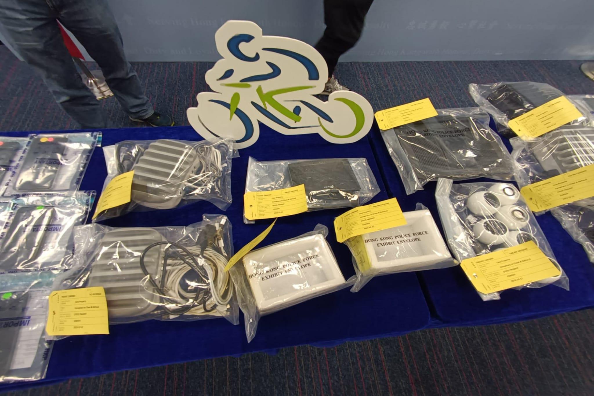 警方搗破洗黑錢中心作網上賭博等 以高檔香薰店掩飾