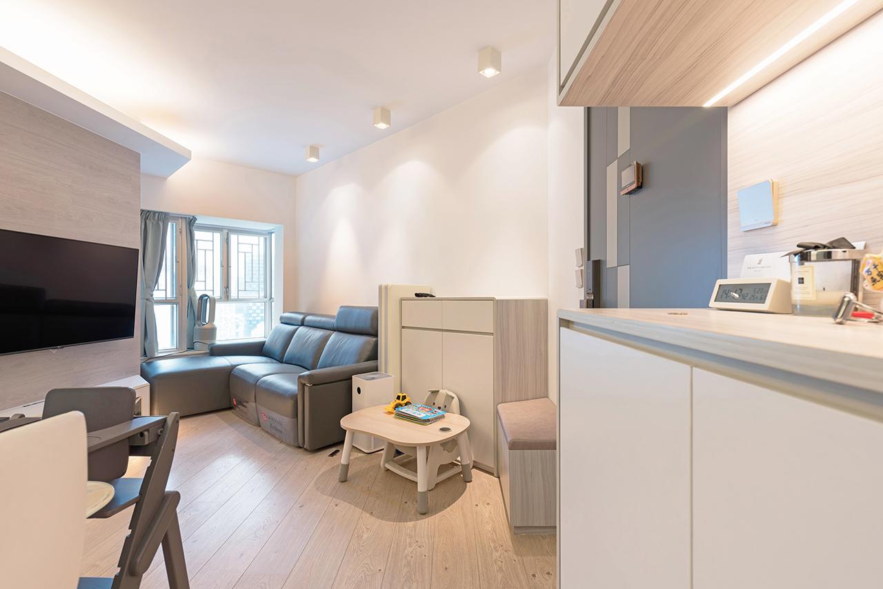 全屋以淺色為主調