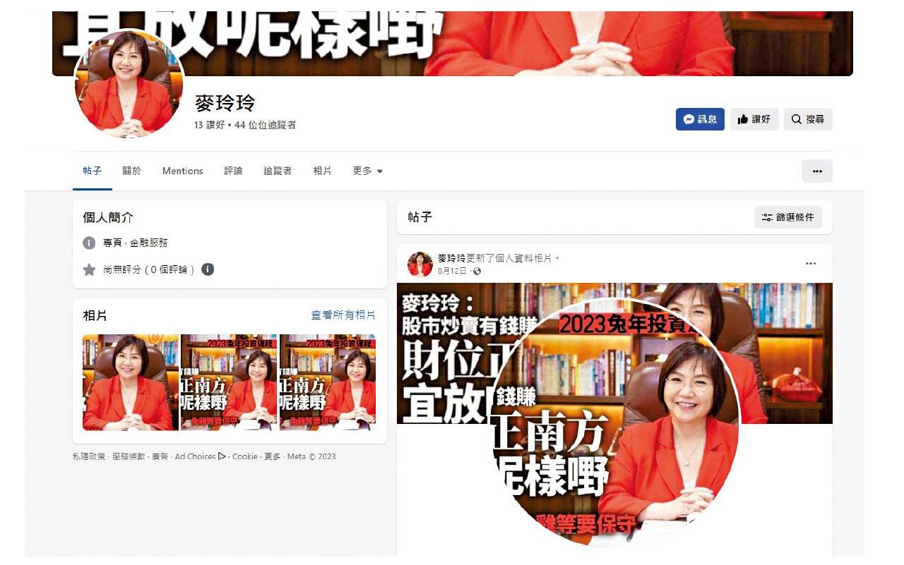 假冒麥玲玲投資騙案