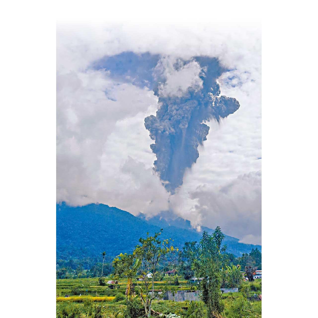 印尼火山爆發