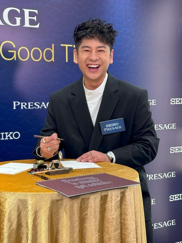 許廷鏗現身沙田慶祝品牌字樣首度出現於SEIKO腕表100周年。