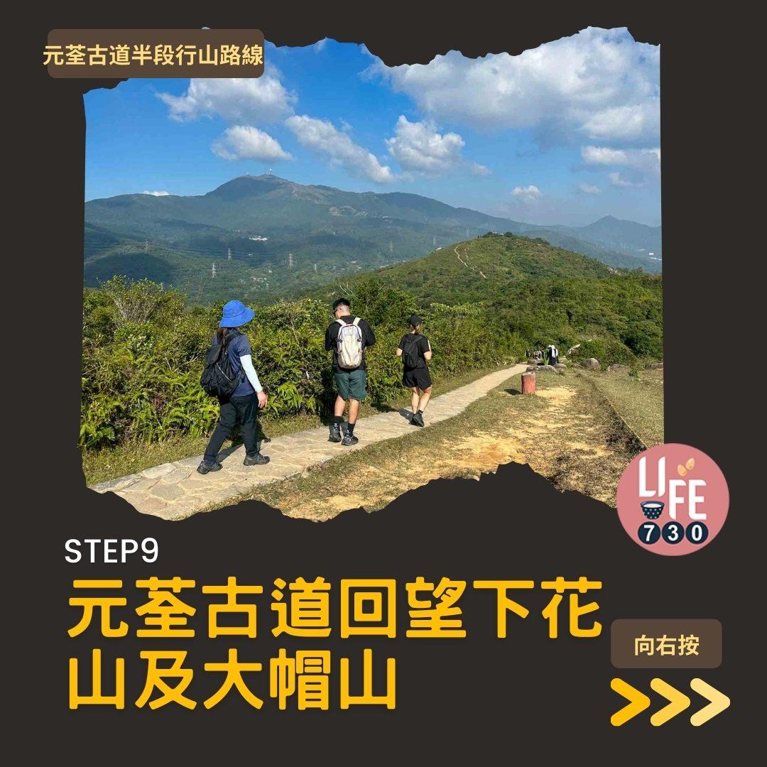 紅葉行山路線︱元荃古道半段往深井(am730製圖)