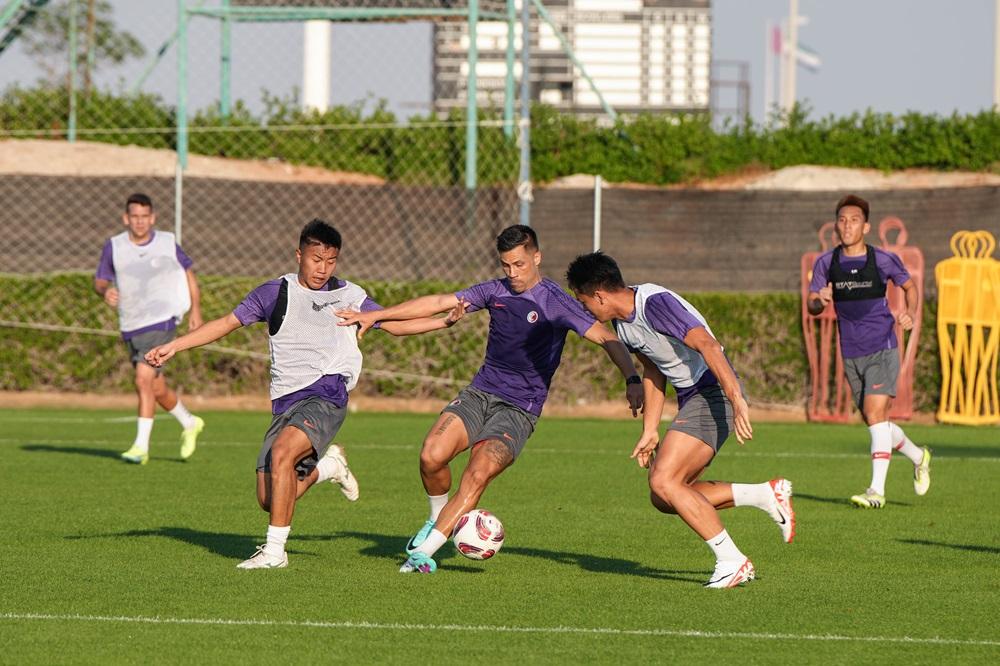 香港隊在阿聯酋進行備戰。(香港足總圖片)