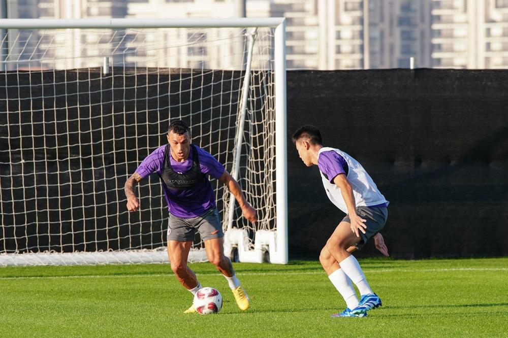 香港隊在阿聯酋進行備戰。(香港足總圖片)