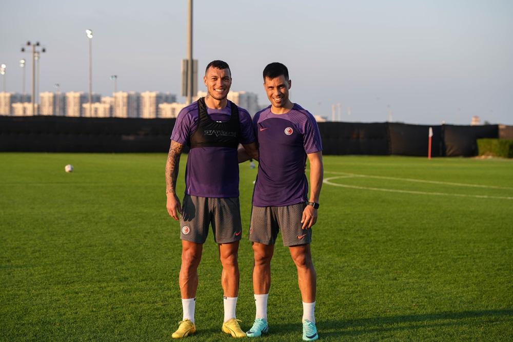 香港隊在阿聯酋進行備戰。(香港足總圖片)