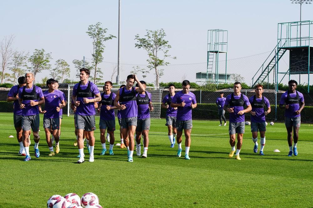香港隊在阿聯酋備戰。(香港足總圖片)